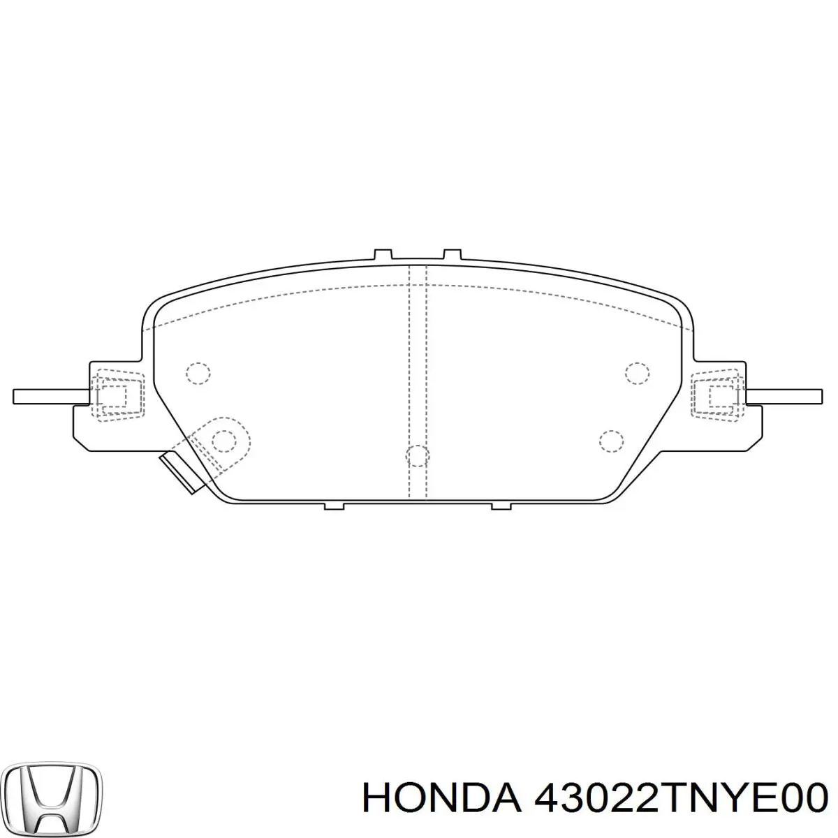 43022TNYE00 Honda pastillas de freno traseras