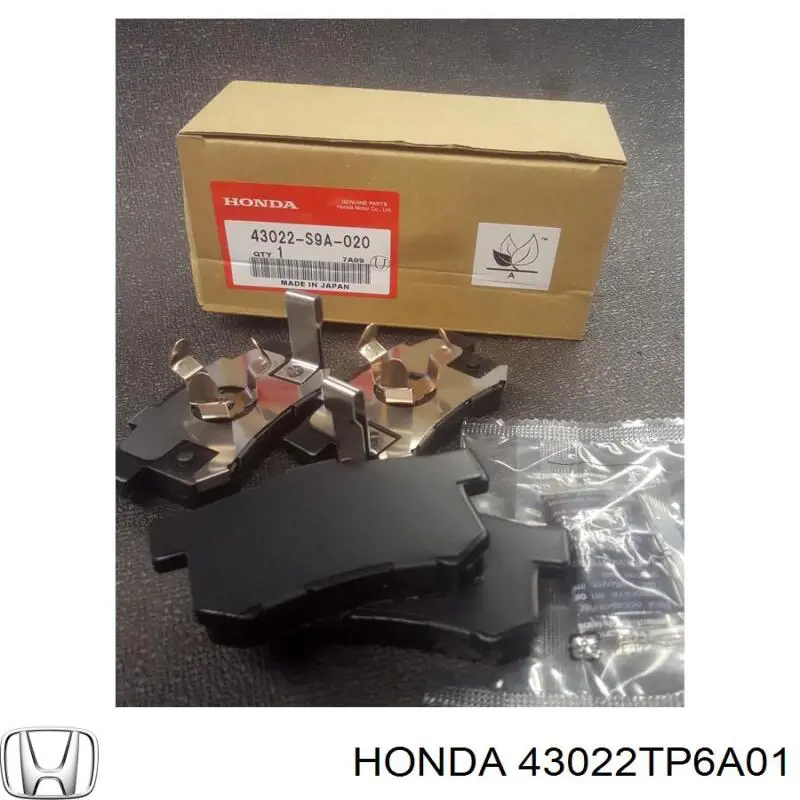 43022TP6A01 Honda Pastillas freno traseras