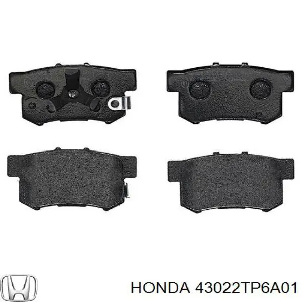 Comprar 43022TP6A01 Honda Pastillas de freno traseras