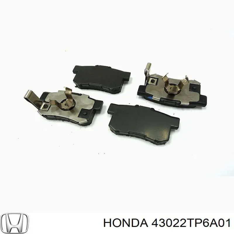 Pastillas de freno traseras 43022TP6A01 Honda