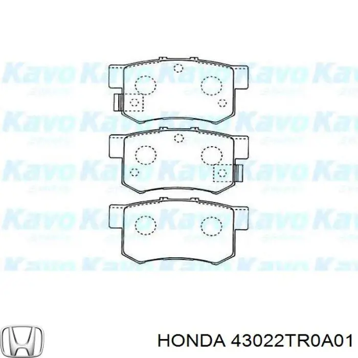 Comprar 43022TR0A01 Honda Pastillas de freno traseras