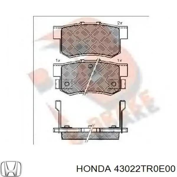 Comprar 43022TR0E00 Honda Pastillas de freno traseras