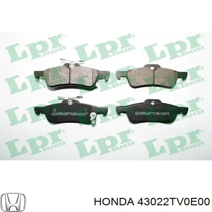 Comprar 43022TV0E00 Honda Pastillas de freno traseras