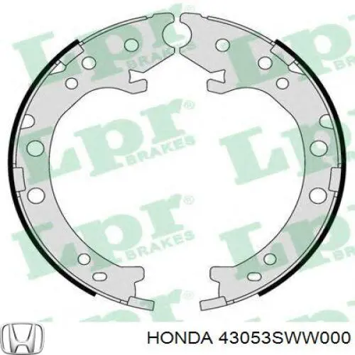 43053SWW000 Honda Zapatas de freno de estacionamiento