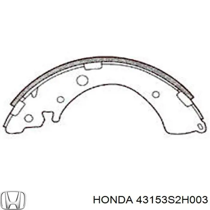 43153S2H003 Honda zapatas de frenos de tambor traseras