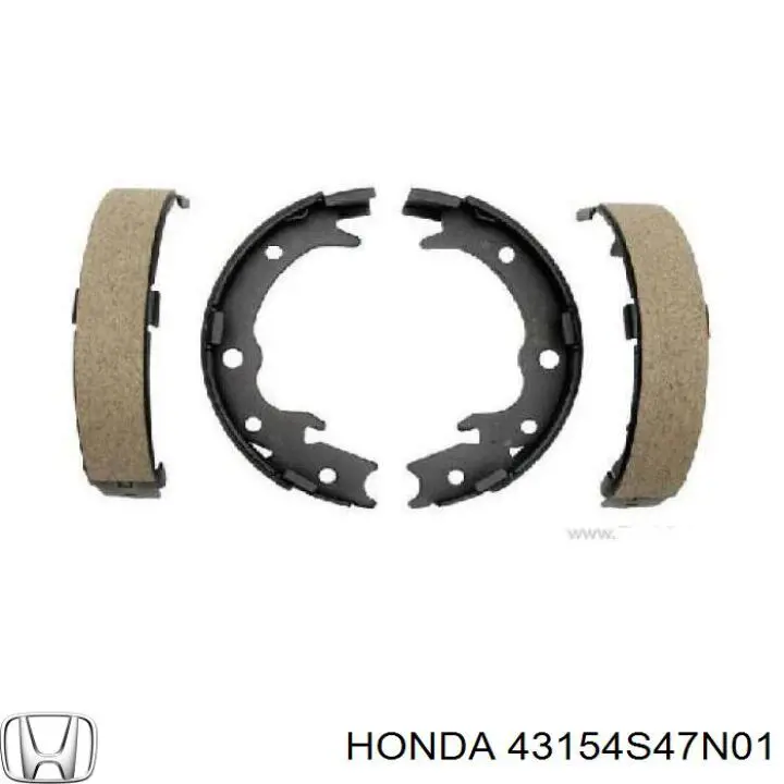 Comprar 43154S47N01 Honda Juego de zapatas de frenos, freno de estacionamiento