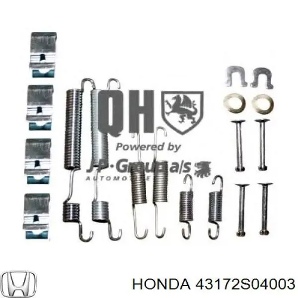 43172S04003 Honda Juego de reparación, pastillas de frenos