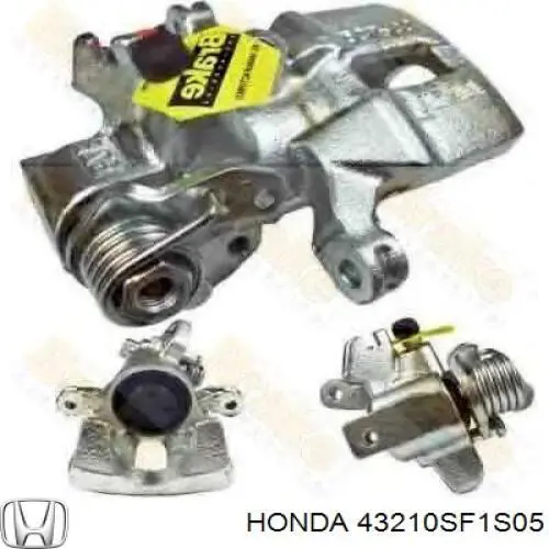 43210SF1S05 Honda pinza de freno delantera izquierda