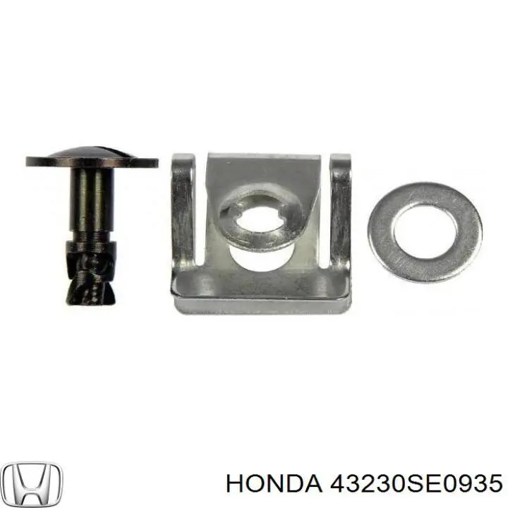 43230SE0935 Honda pinza de freno trasera izquierda