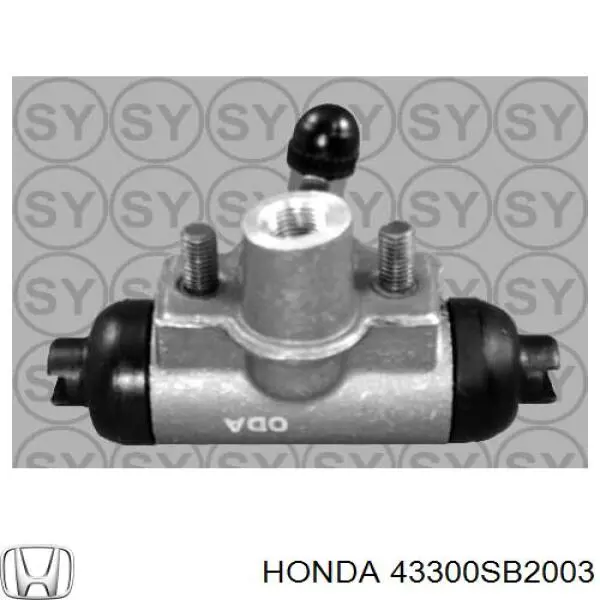 43300SB2003 Honda tubo flexible de frenos trasero derecho