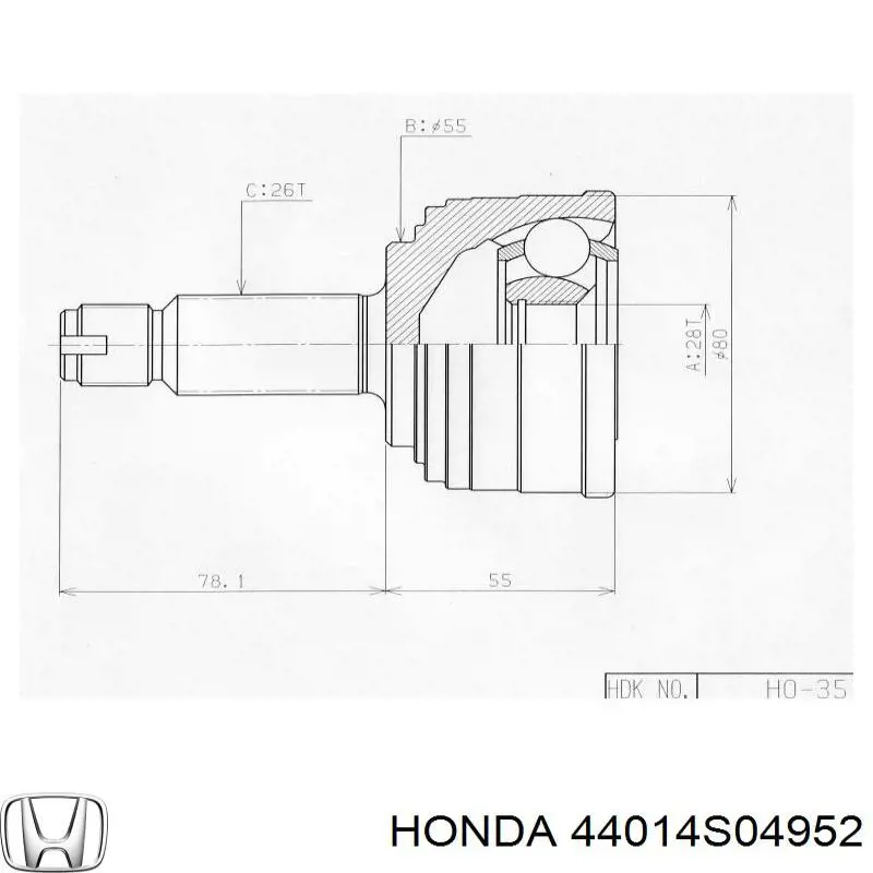 44014S04952 Honda