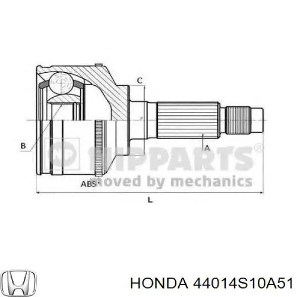 44014S10A51 Honda junta homocinética exterior delantera