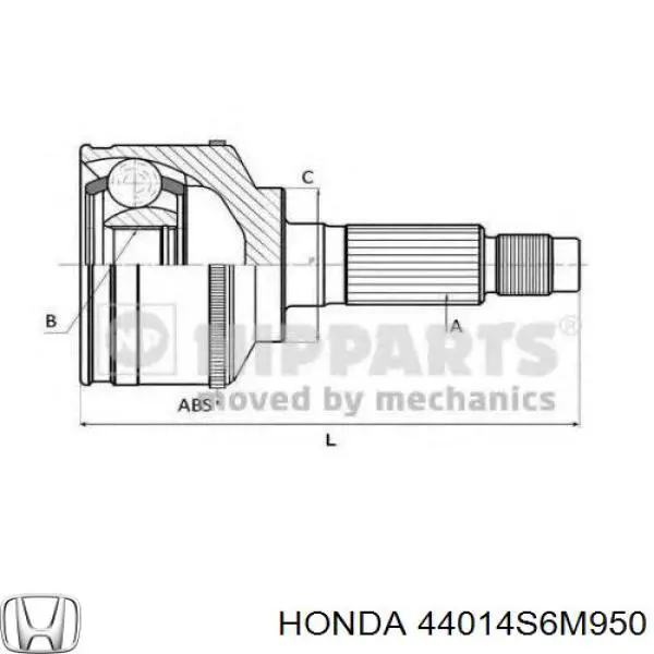 Junta homocinética exterior delantera Honda 44014S6M950 precio, desde 454,04 EUR