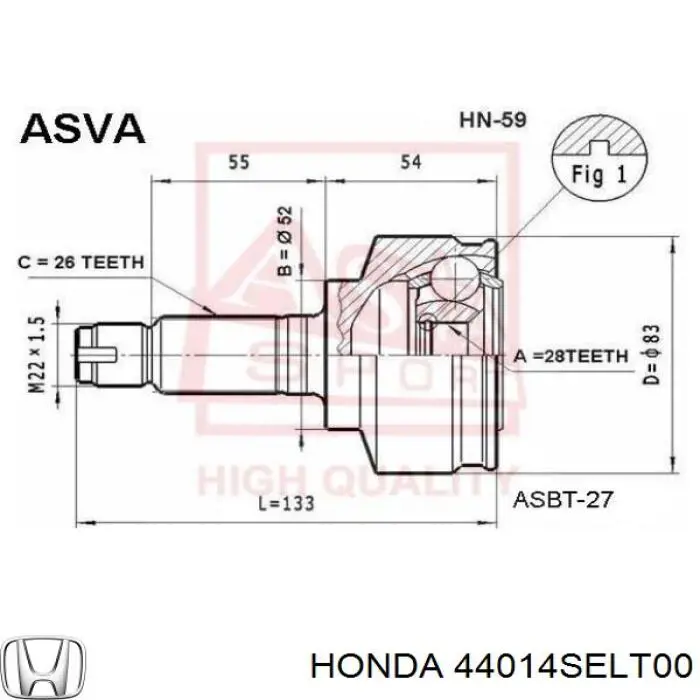 44014SELT00 Honda