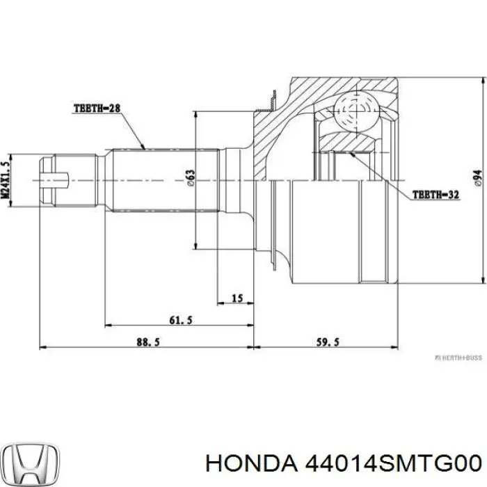 44014SMTG00 Honda