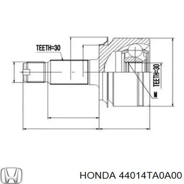 Junta homocinética exterior delantera Honda 44014TA0A00 precio, desde 46,67 EUR