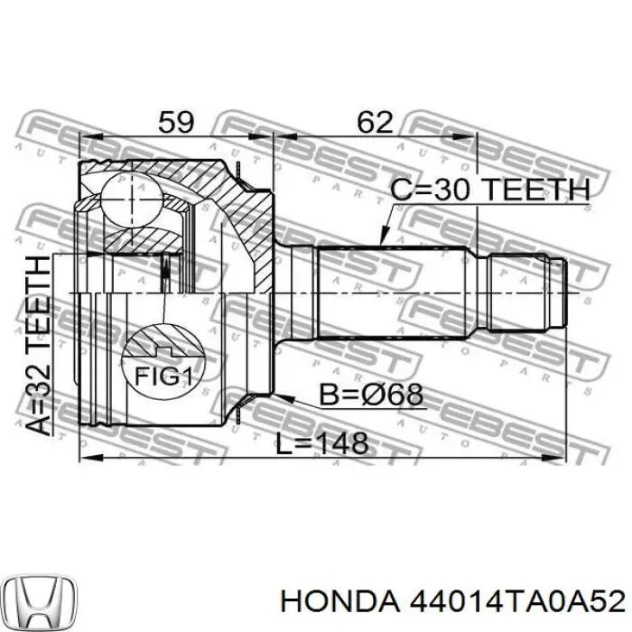 44014TA0A52 Honda