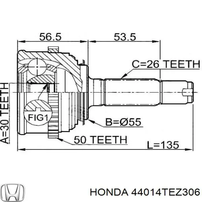 44014TEZ306 Honda