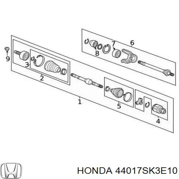 44017SK3E10 Honda