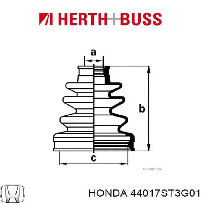 44017ST3G01 Honda fuelle, árbol de transmisión delantero interior