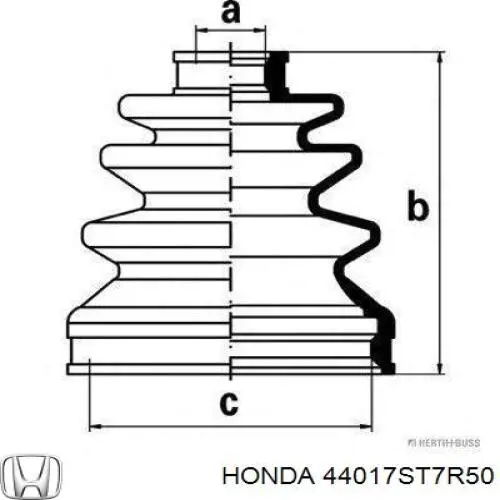 44017ST7R50 Honda fuelle, árbol de transmisión delantero interior