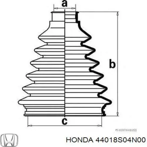 44018S04N00 Honda fuelle, árbol de transmisión delantero exterior