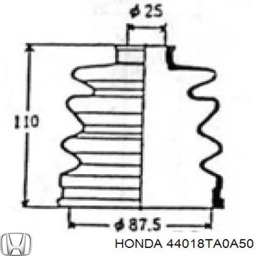 Fuelle, árbol de transmisión delantero exterior para Honda Accord (CW)
