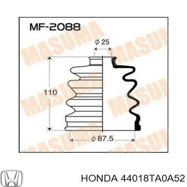 44018TA0A52 Honda fuelle, árbol de transmisión delantero exterior