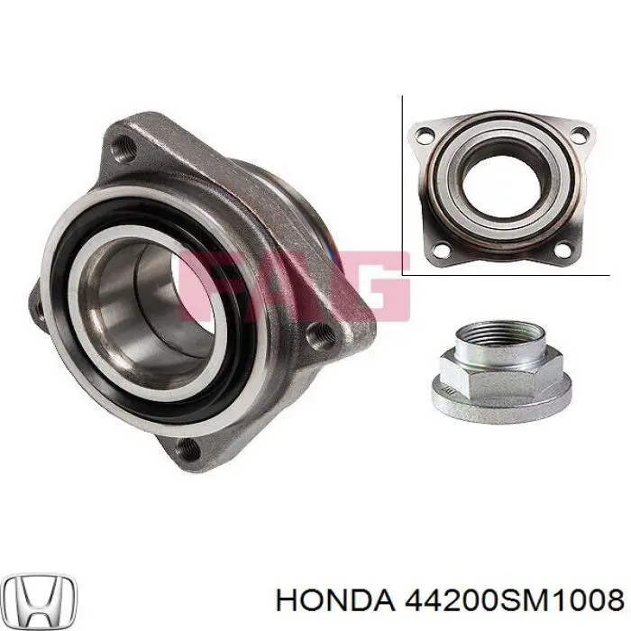 44200SM1008 Honda Rodamientos de rueda delantero