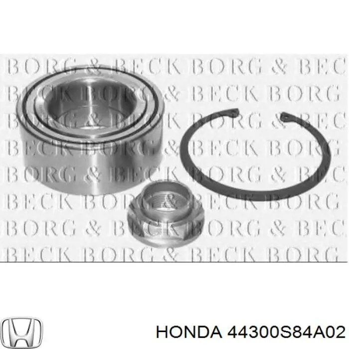 Rodamiento de rueda delantero Honda 44300S84A02