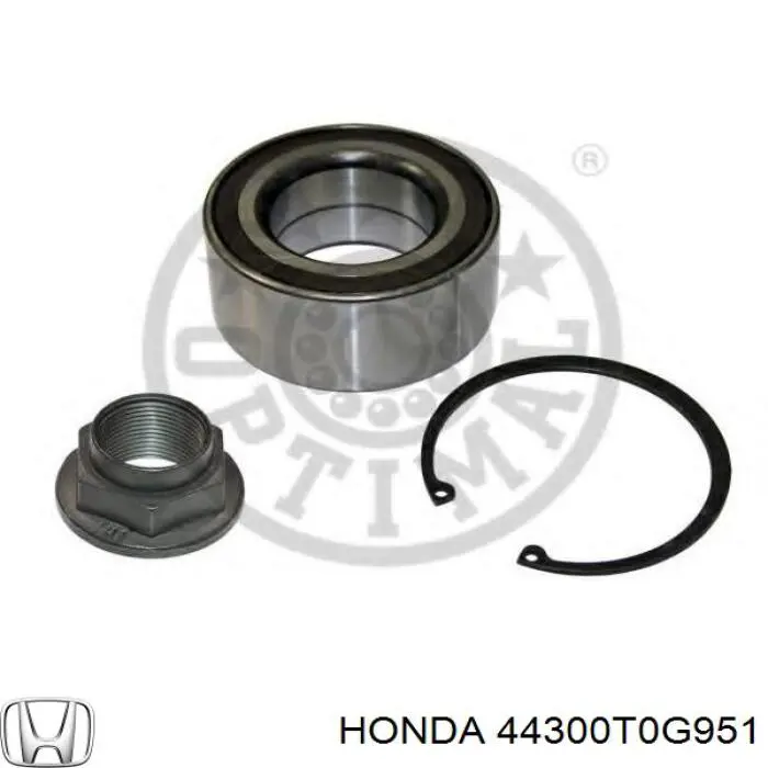 44300T0G951 Honda Rodamientos de rueda delantero