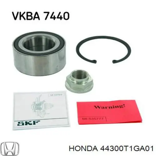 44300T1GA01 Honda cojinete de rueda delantero