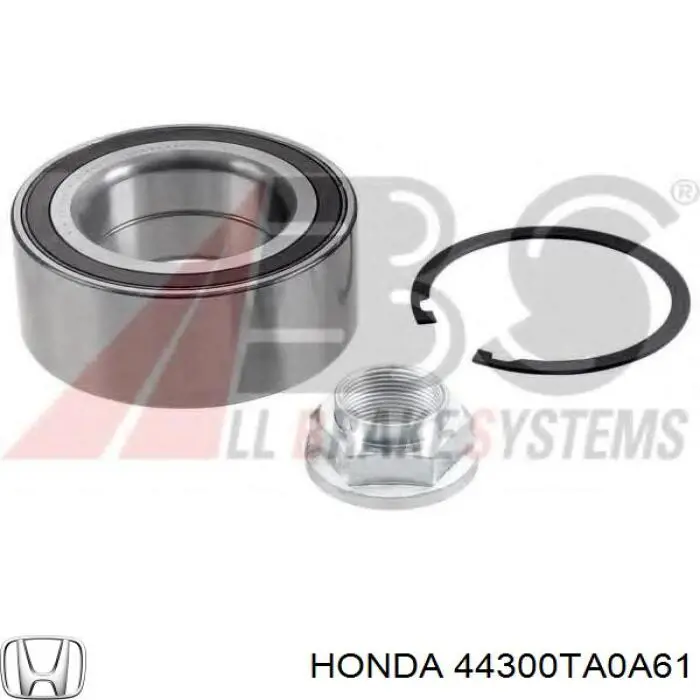 Rodamiento de rueda delantero Honda 44300TA0A61