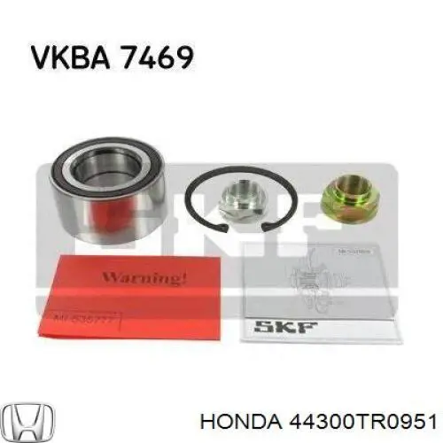 Comprar 44300TR0951 Honda Cojinete de rueda delantero