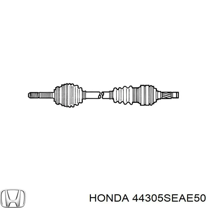 44305SEAE50 Honda árbol de transmisión delantero derecho