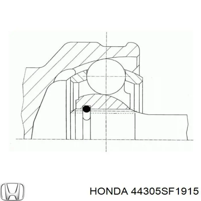 44305SF1915 Honda fuelle, árbol de transmisión delantero exterior