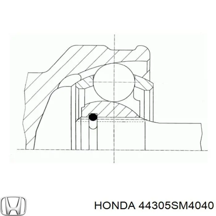 44305SM4040 Honda árbol de transmisión delantero derecho