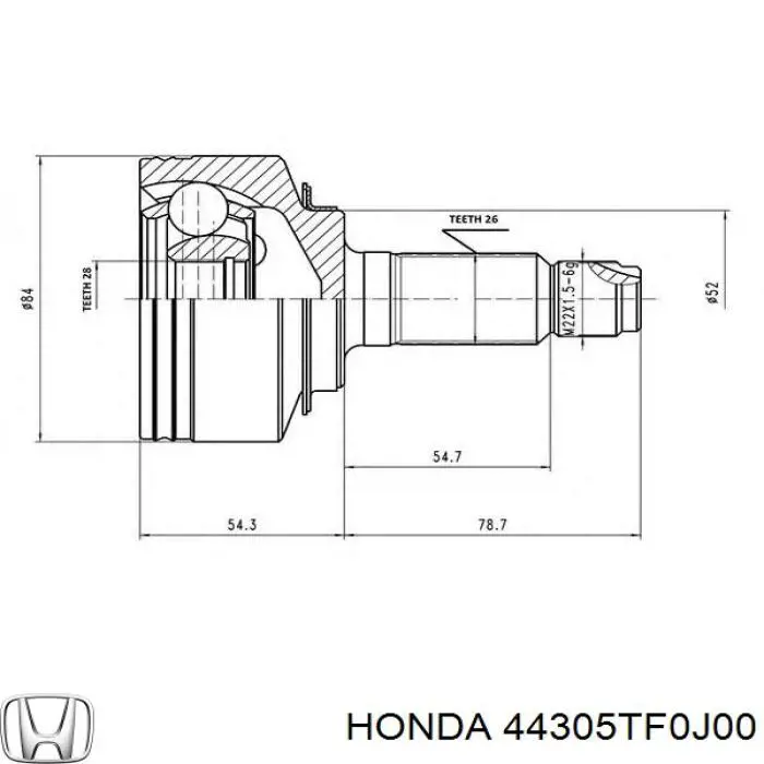 44305TF0J00 Honda