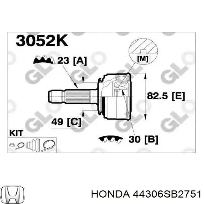 44306SB2751 Honda