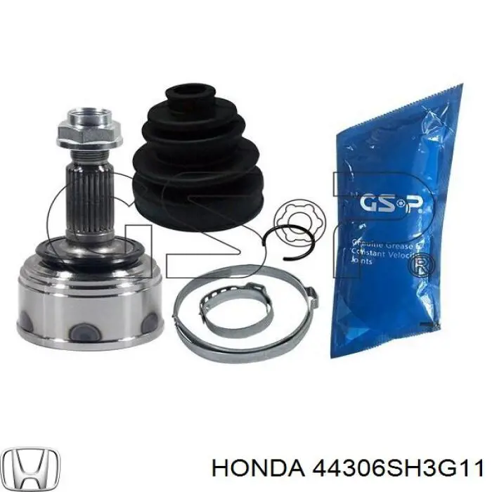 44306SH3G11 Honda árbol de transmisión delantero izquierdo