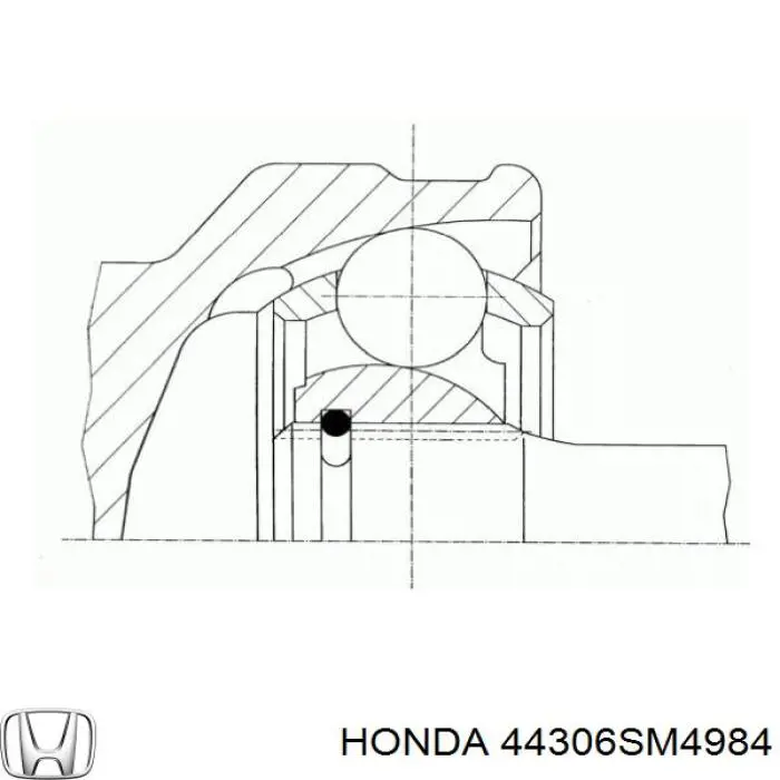 44306SM4984 Honda fuelle, árbol de transmisión delantero exterior