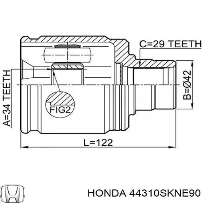 44310SKNE90 Honda