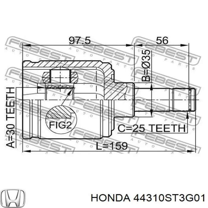 44310ST3G01 Honda