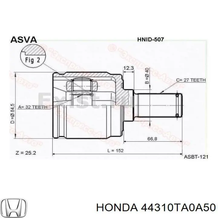 XX44310TA0A50 Market (OEM) junta homocinética interior delantera