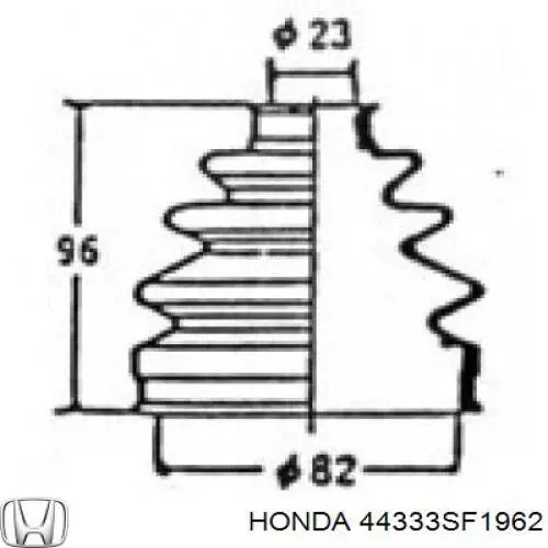Fuelle, palier delantero exterior Honda 44333SF1962 precio, desde 10,56 EUR