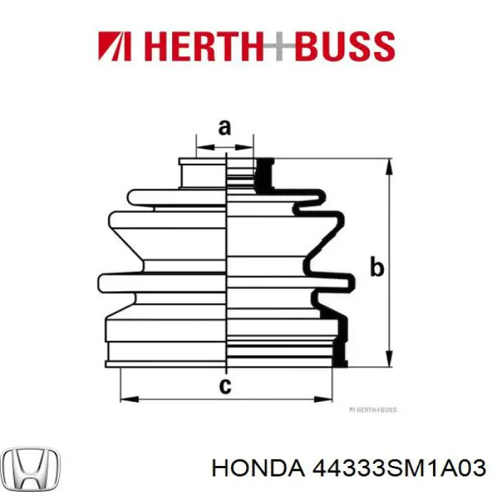 44333SM1A03 Honda fuelle, árbol de transmisión delantero exterior