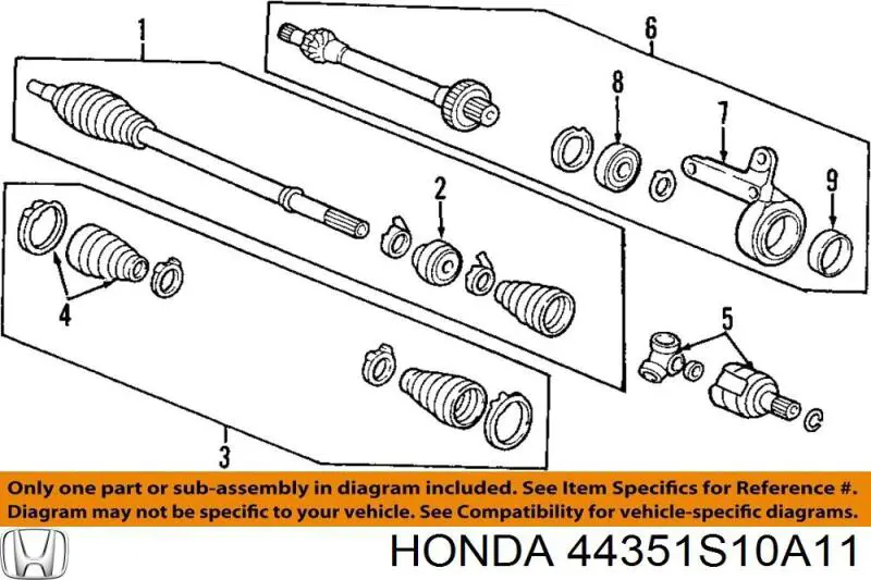 Comprar 44351S10A11 Honda 