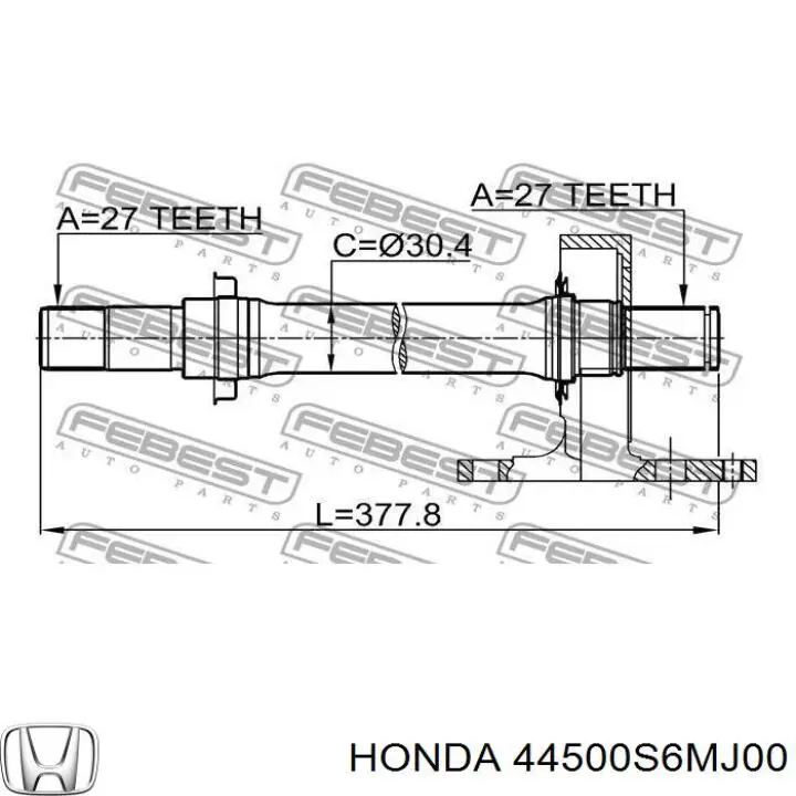 44500S6MJ00 Honda