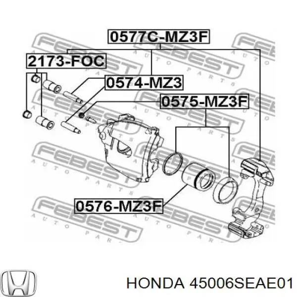 Kit de reparación, pinza de freno delantero Honda 45006SEAE01 precio, desde 8,00 EUR
