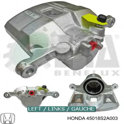 45018S2A003 Honda pinza de freno delantera derecha